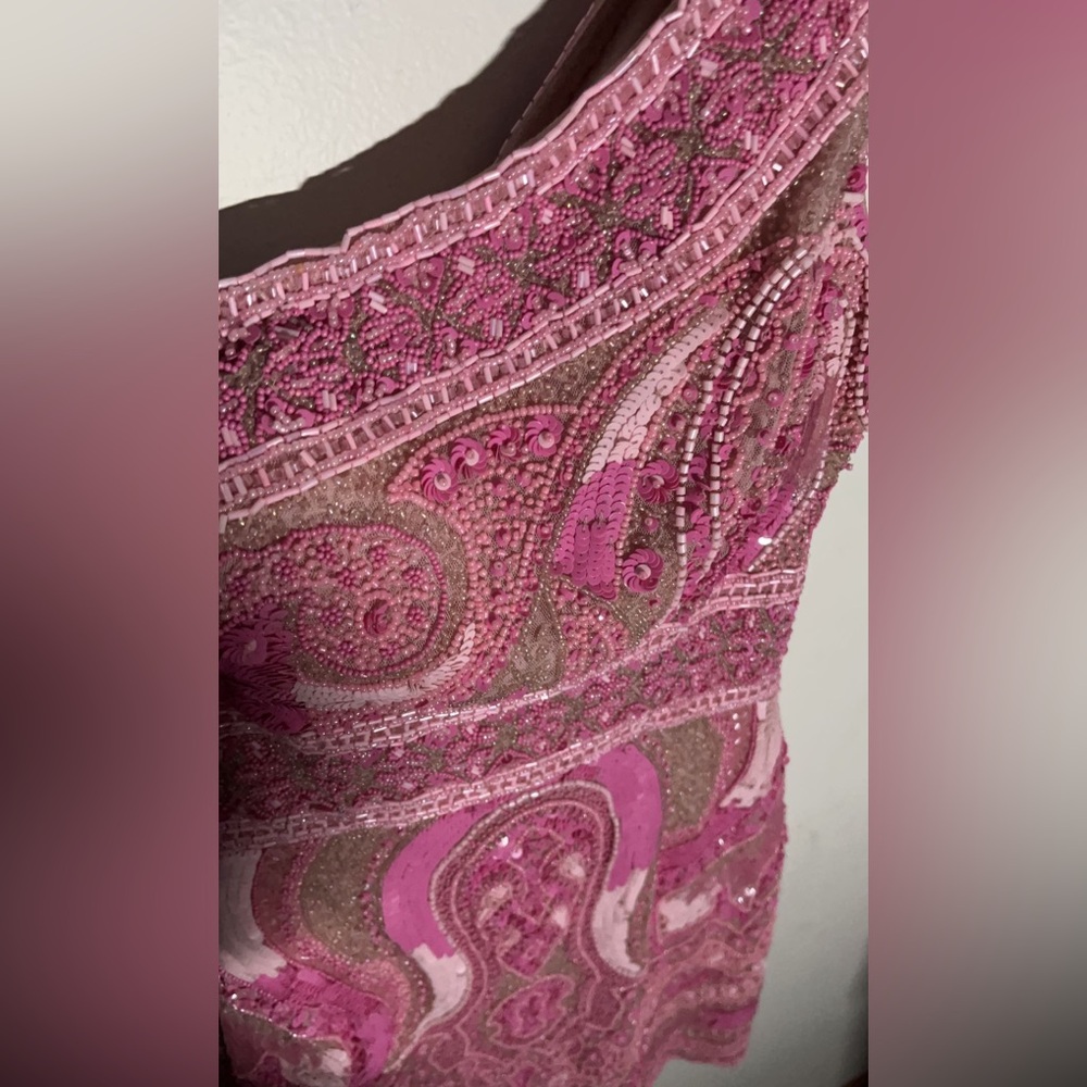 Pink beaded homecoming dress - Picture 5 of 5